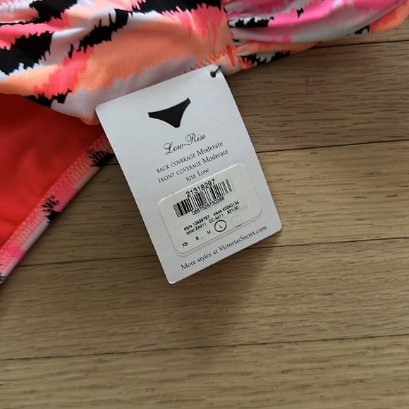 Victoria Secret - Bandeau Pink and Black Bikini Set - Picture 5 of 11
